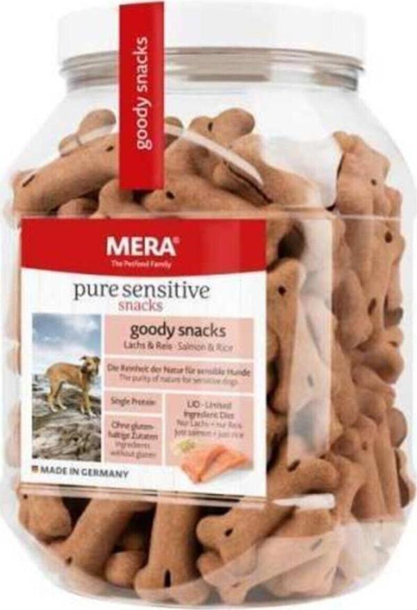 Mera The Petfood Family Pure Goody Snacks Somonlu Ve Pirinçli Yetişkin Hassas Köpek Bisküvisi 600 Gr - Image 1