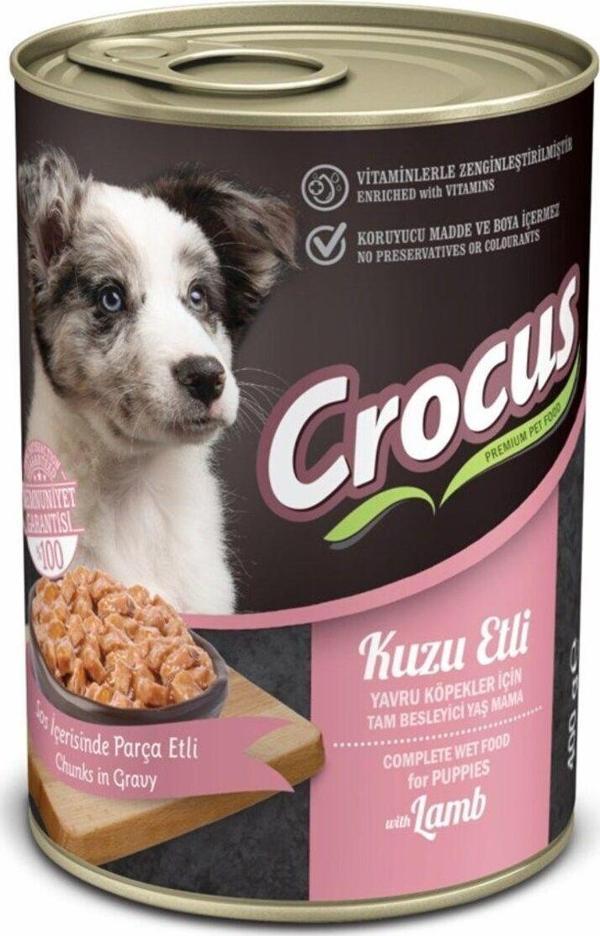 Crocus Yavru Köpek Kuzu Etli Yaş Mama 400 Gr 12 Adet Güncel Sk Gönderilir. - Image 1