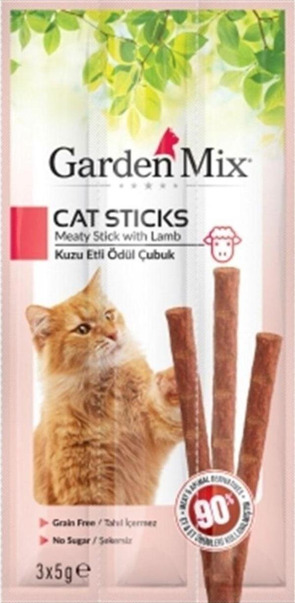 Gardenmix Dana Etli Kedi Stick Ödül 3 X 5Gr 10Lu - Image 1