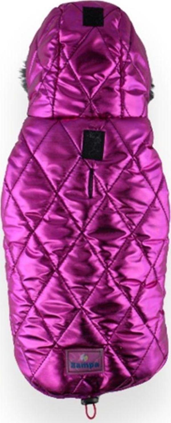 Zampa Shiny Kapüşonlu Mont Fuşya Xsmall - Image 1