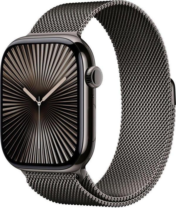 Apple Watch Series 10 Gps + Cellular 46Mm Arduvaz Titanyum Kasa + Arduvaz Milano Loop - S/M - Image 1