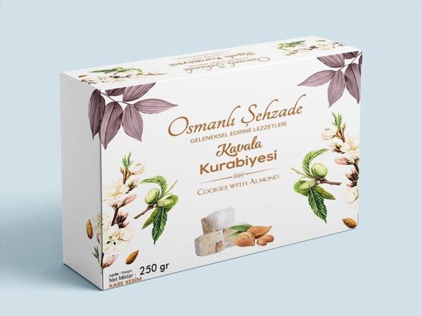 Osmanlı Şehzade Kavala Kurabiyesi 250Gr Kare Kesim - Image 1