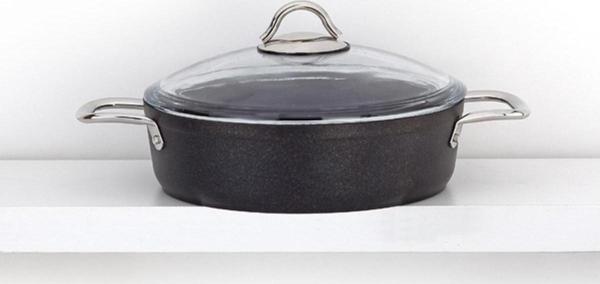 Bonera Pro-Plus 26cm Tekli Titanyum Kaplama Siyah Karnıyarık Tenceresi - Image 1