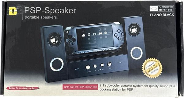 YUES Psp Speaker Stand Psp Hoparlör Işıklı ( Psp 2000/ 3000 Uyumlu) Siyah - Image 1