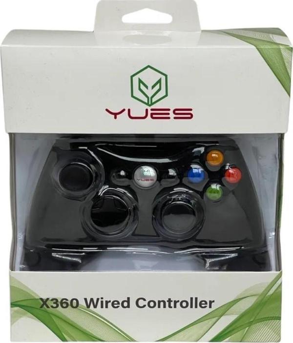 YUES Xbox 360 Gamepad Oyun Kolu Kablolu Joystick - Image 1