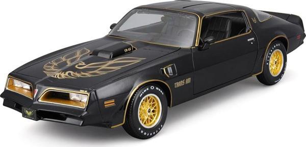 Maisto 1:18 1978 Pontiac Firebird Trans Am Model Araba 31464 - Siyah - Image 1