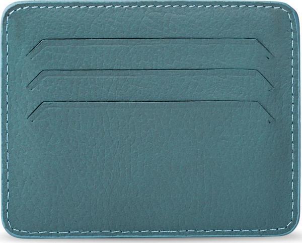 Erkek Hakiki (Gerçek) Deri Kartlık Floater Desen Buz Mavisi 114506 - Image 1