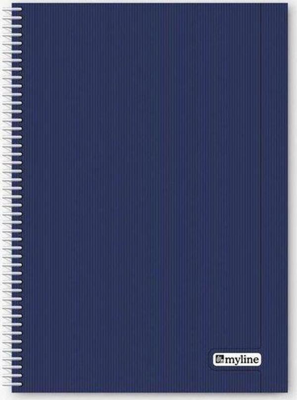 Myline Nova A4 P.P Kapak 120 Yaprak Kareli Lacivert Defter - Image 1