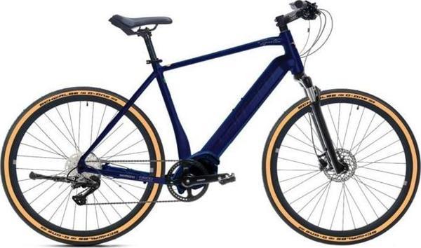 CARRARO e-SPORTIVE X ERKEK ŞEHİR BİSİKLETİ 520H HD 28 JANT 10 VİTES LACİVERT AÇIK TURUNCU GÜMÜŞ - Image 1