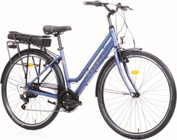 CORELLİ E-CLARA ELEKTRİKLİ KADIN ŞEHİR BİSİKLETİ 46CM V 28 JANT 7 VİTES MAT SİYAH - Image 1