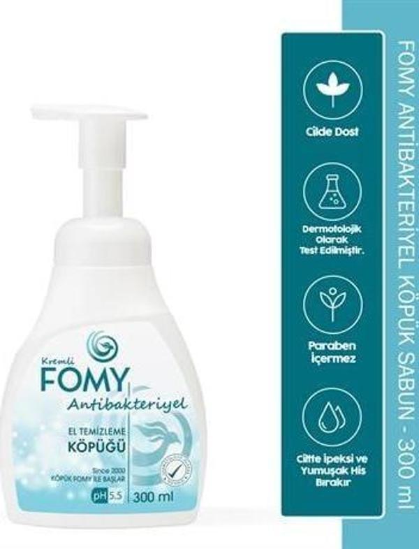 FOMY Antibakteriyel Köpük Sabun Güvenli Derinlemesine Temizlik, Uzun Süreli Hijyen 300ml - Image 1