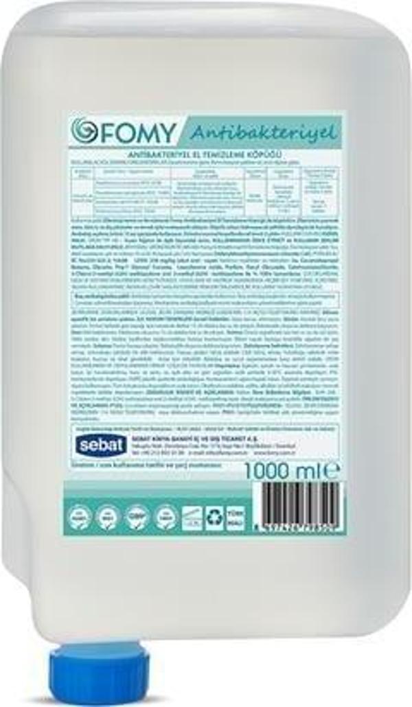 FOMY Antibakteriyel Köpük Sabun Kartuşu Güvenli Derinlemesine Temizlik, Uzun Süreli Hijyen 1000ml - Image 1