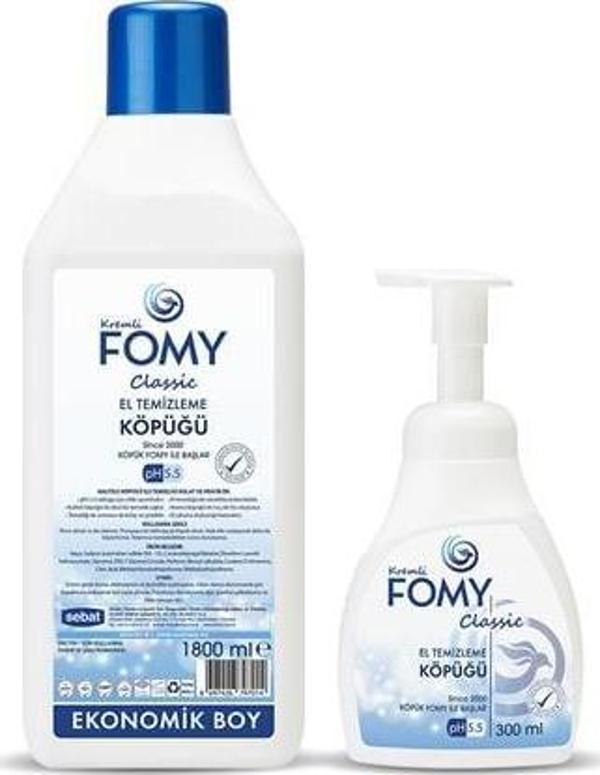 FOMY Classic Ferahlatıcı Derinlemesine Temizlik Kremsi Cilt Temizleme Köpüğü 1800+300 ml - Image 1