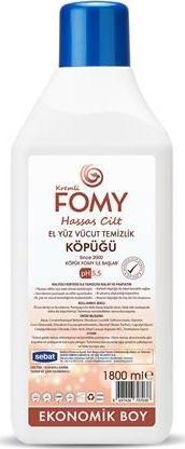 FOMY Hassas Cilt Kuru Sert Ciltler için Yoğun Nemlendirici ve Arındırıcı Kremli Köpük Sabun 1800 ml - Image 1