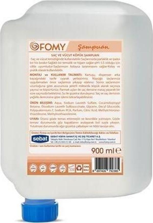 FOMY Saç ve Vücut Köpük Şampuan 900 ml - Image 1