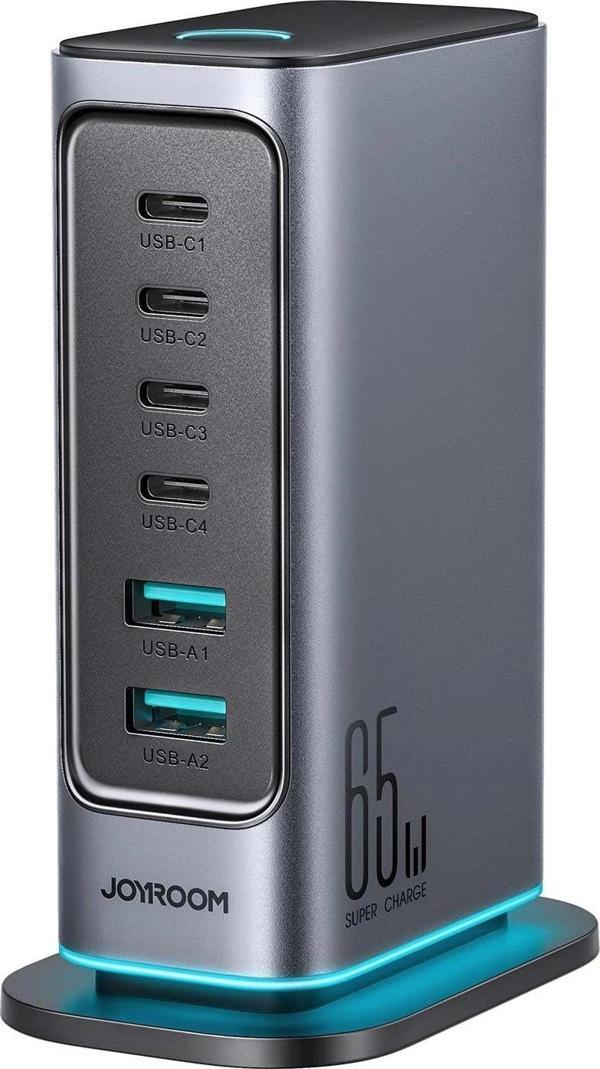 Joyroom JR-TCM02 65W 6 İn 1 Masa Üstü Şarj Adaptörü Ve Standı - Image 1