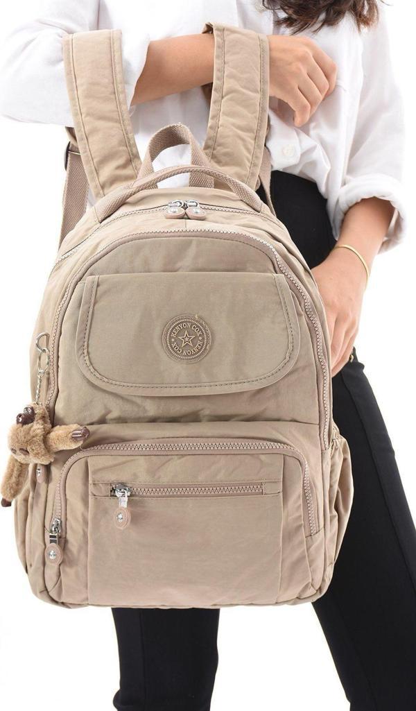 8866 Unisex Klınkır Maymunlu Günlük ve Okul Sırt Çantası - Image 1