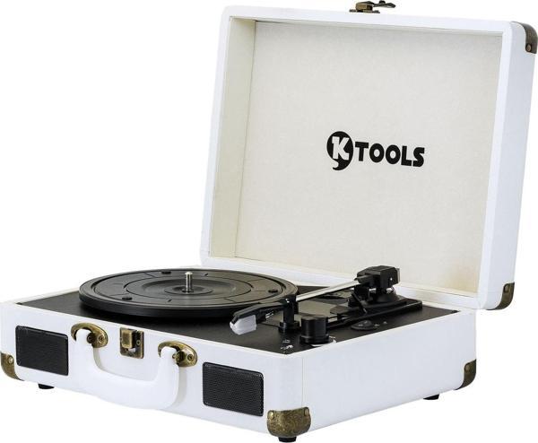 KTOOLS Nostalgie K344 Beyaz Bluetoothlu Çanta Pikap - Image 1