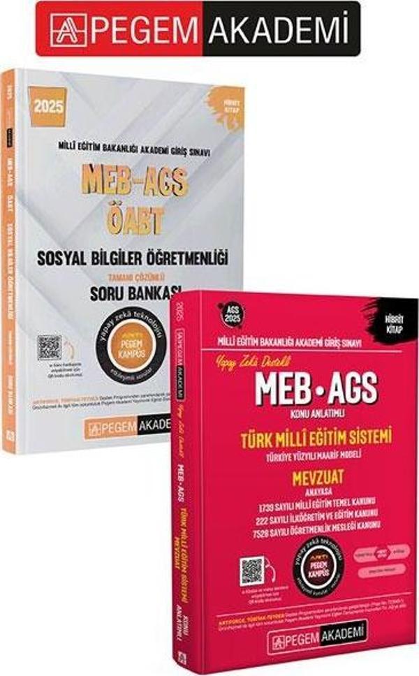 PEGEM AKADEMİ 2025 MEB-AGS-ÖABT Sosyal Bilgiler Tamamı Çözümlü Soru Bankası  + 2025 MEB-AGS Konu Anl - Pegem Akademi Yayıncılık - Image 1