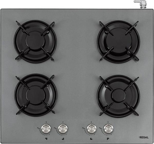 Regal SO 6041 GCY 60 Cm 4 Gözü Gazlı Gri Cam Set Üstü Ocak - Image 1