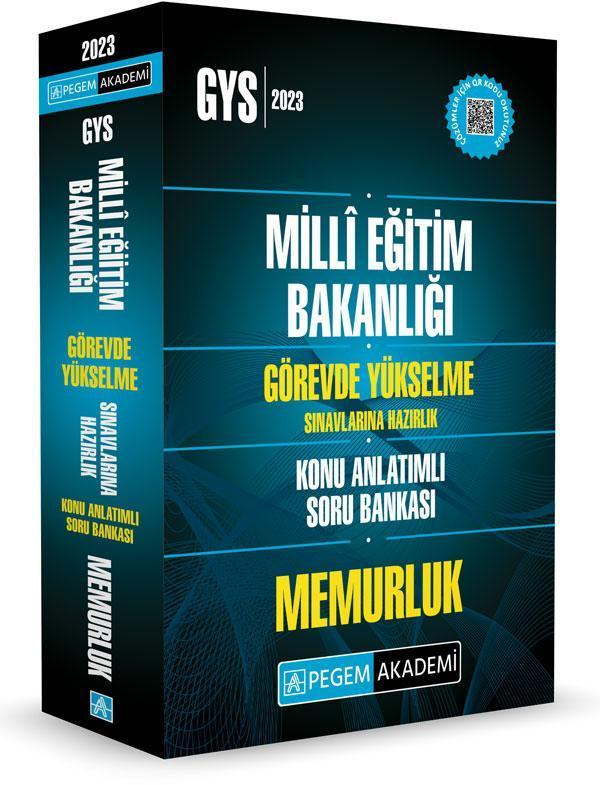2023 MEB Görevde Yükselme Sınavlarına Hazırlık Konu Anlatımlı Soru Bankası MEMURLUK - Pegem Akademi Yayıncılık - Image 1