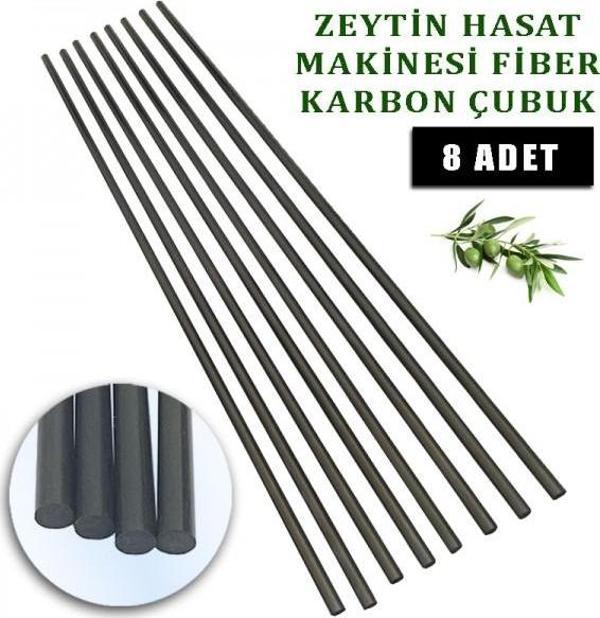 Zeytin Hasat Makinesı Karbon Fiber Çubuk  5 mm Düz 8 Adet - Image 1