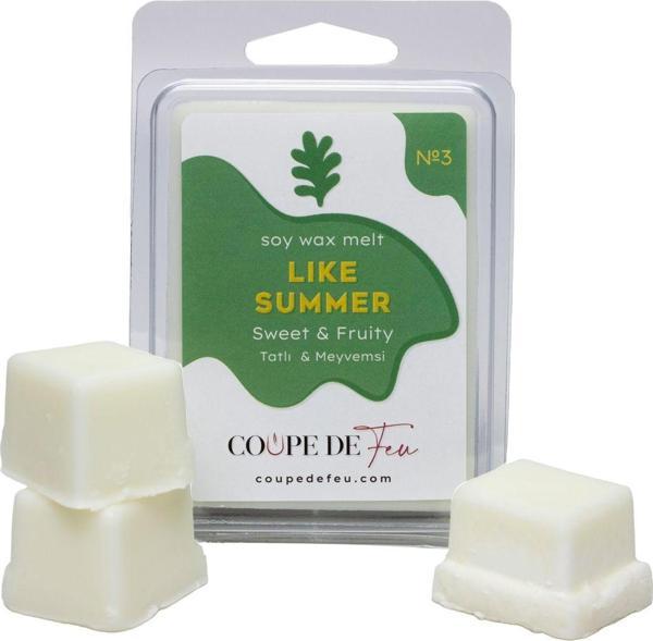 Coupe De Feu No.3 Like Summer Buhurdanlık Mumu Koku Barı Soy Wax Melt 72Gr - Image 1