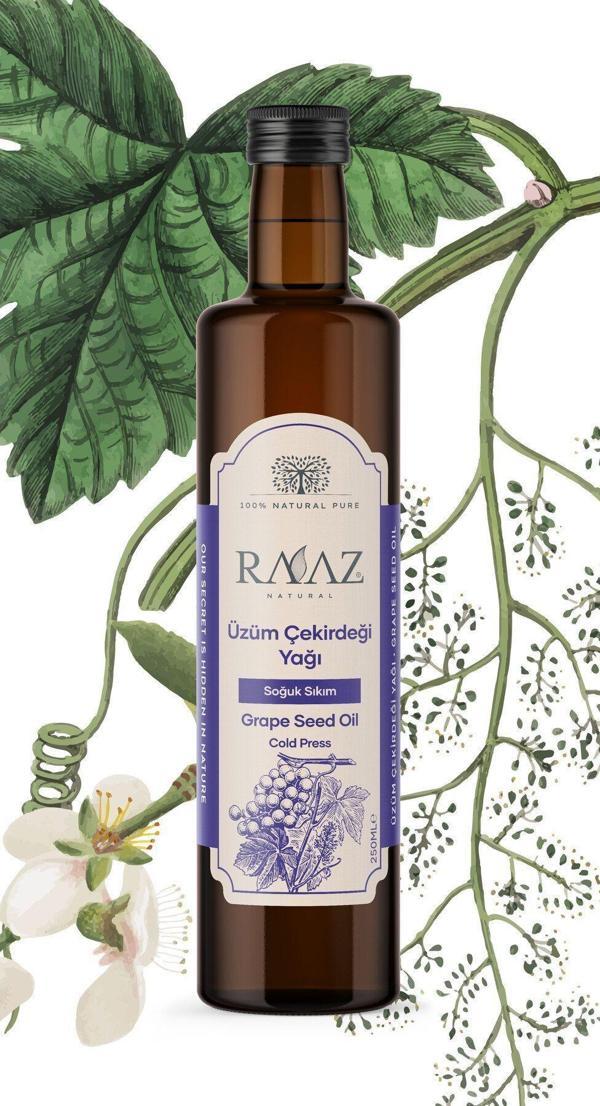 Raaz %100 Saf Ve Doğal Üzüm Çekirdeği Yağı 250 Ml - Image 1