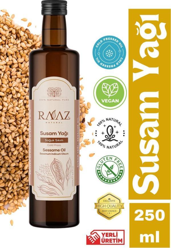 Raaz 250 Ml Soğuk Sıkım Susam Yağı,%100 Saf Ve Doğal - Image 1