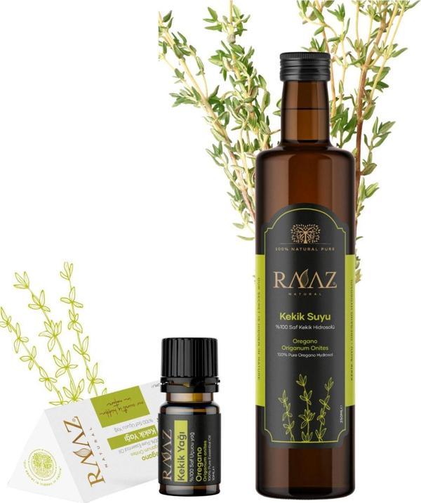 Raaz 2'Li Kekik Seti Hidrosol 250 Ml Ve Kekik %100 Saf Uçucu Yağı 10 Ml Avantajlı Set - Image 1