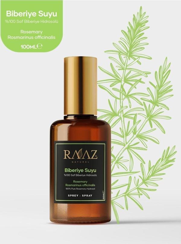 Raaz Biberiye Suyu %100 Saf 100 Ml Saç Hızlı Uzatma Ve Saç Güçlendirici Saç Toniği %100 Doğal - Image 1