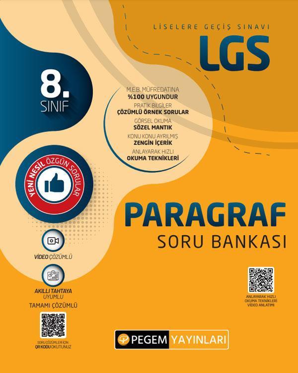 LGS Paragraf Soru Bankası - Pegem Akademi Yayıncılık - Image 1