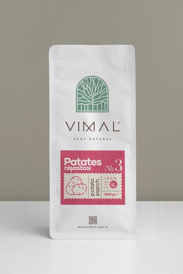 Vımal Doğal Patates Nişastası 1000  gr 1  kg Kilitli Ambalaj - Image 1