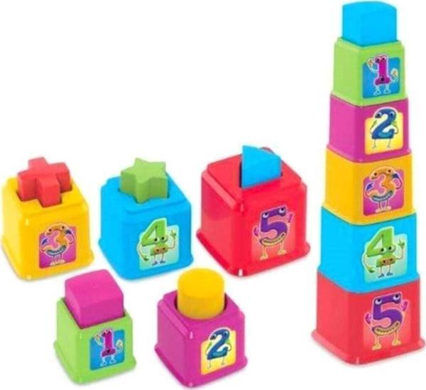 Dede Oyuncak Kare Kule Bultak 03464 - Image 1