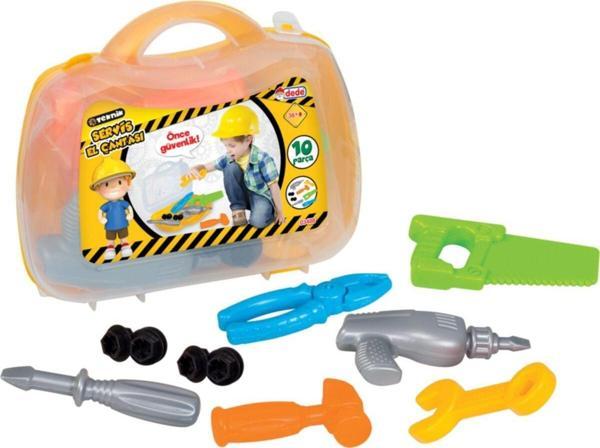 Fen Toys Dede Oyuncak 03408 Tamir Teknik Servis El Çantası 10 Parça - Image 1