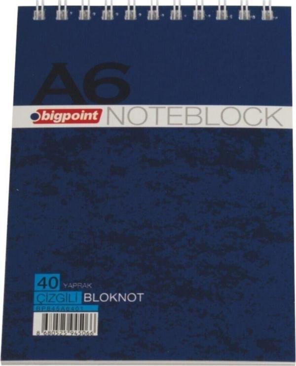 Bigpoint A6 Bloknot 40 Yaprak Kareli - Image 1