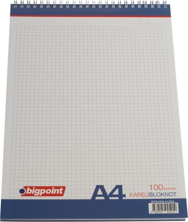 Bigpoint A4 Bloknot 40 Yaprak Kareli - Image 1