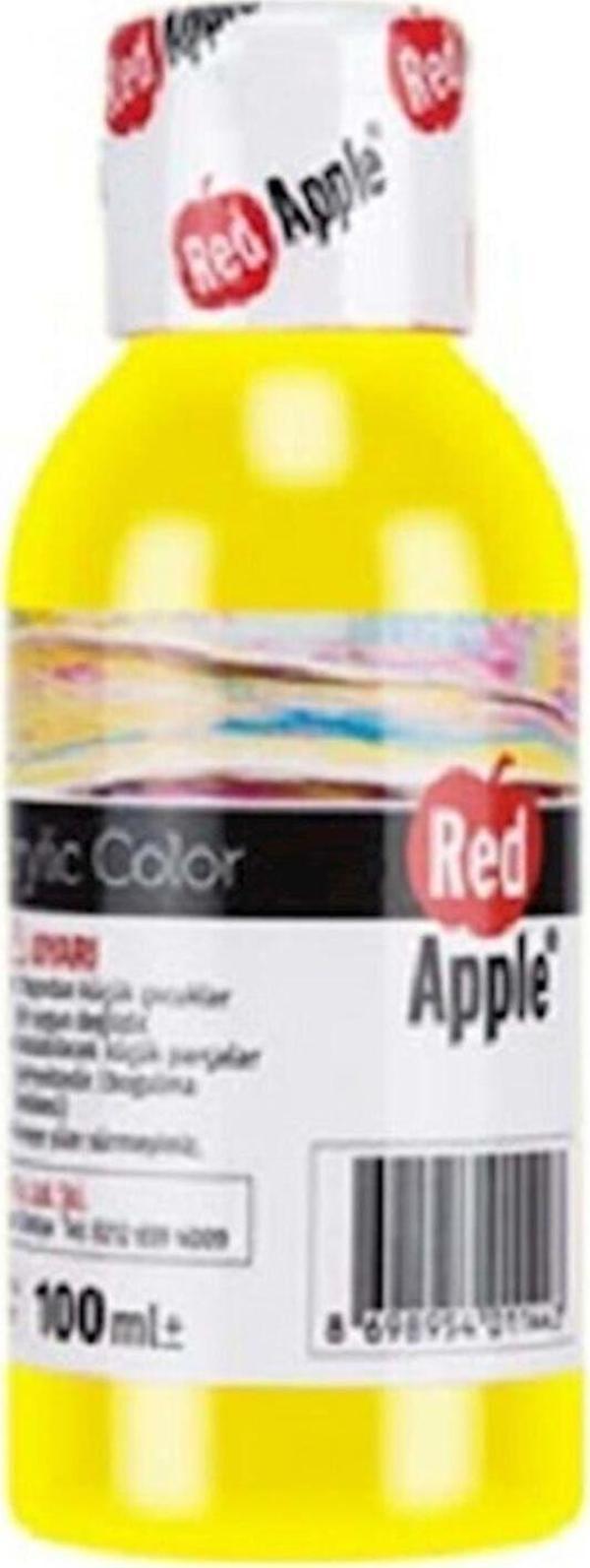 Red Apple Akrilik Boya Sarı 100 Gr. Ra110 - 11 - Image 1
