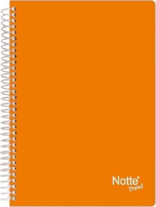 Notte A6 80/1 Plastik Kapak Spiralli Trend Bloknot Defter - Image 1