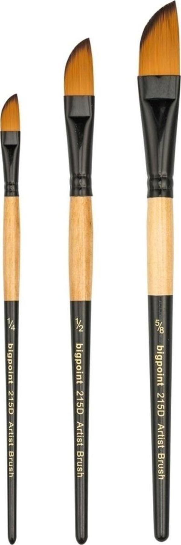 Bigpoint 215D Serisi Sentetik Kıl Bıçak Fırça No 1/2 ( 1 Adet ) - Image 1