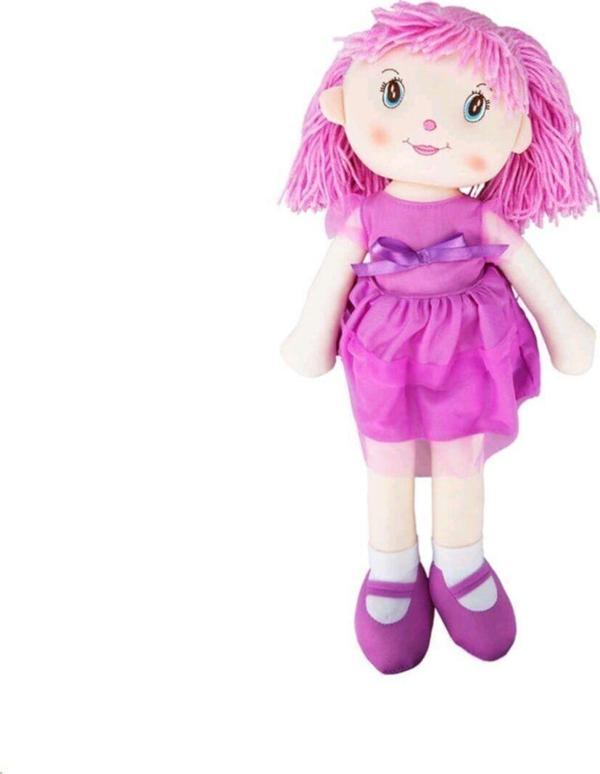 Sunman Bez Bebek Ece Fiyonklu Elbiseli 35 Cm P 84824 - Image 1