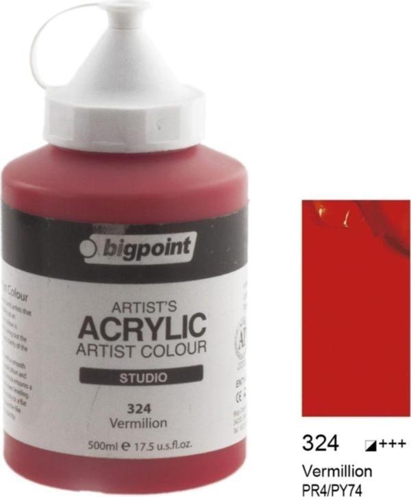 Bigpoint Akrilik Boya 500 Ml Vermilion 324 - Image 1