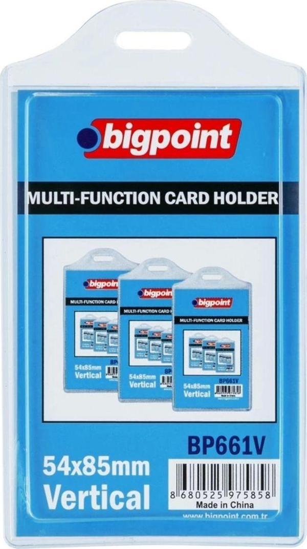 Bigpoint Çok Amaçlı Kart Kabı Dikey 54X85Mm - Image 1