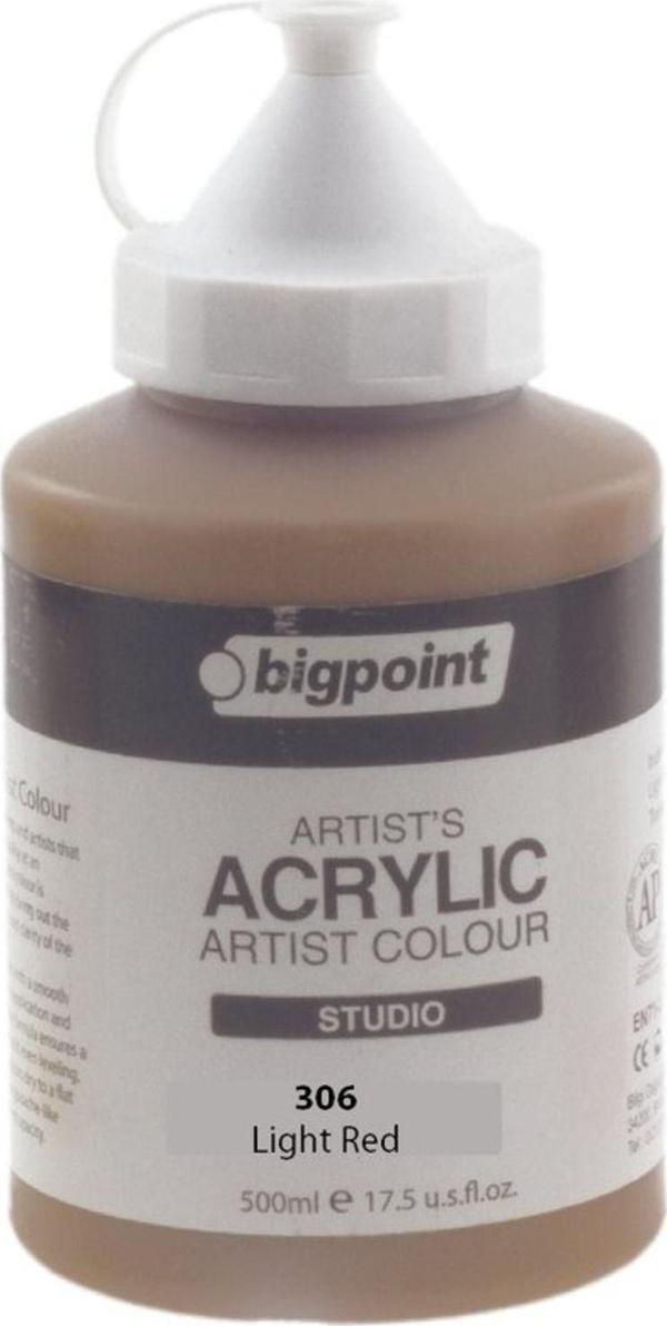 Bigpoint Light Red Akrilik Boya 500Ml 306 - Image 1