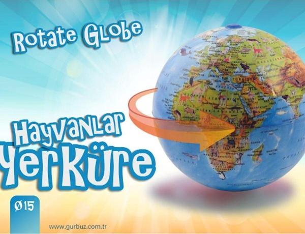Gürbüz Dönen Küre 15 Cm Hayvanlar - Image 1