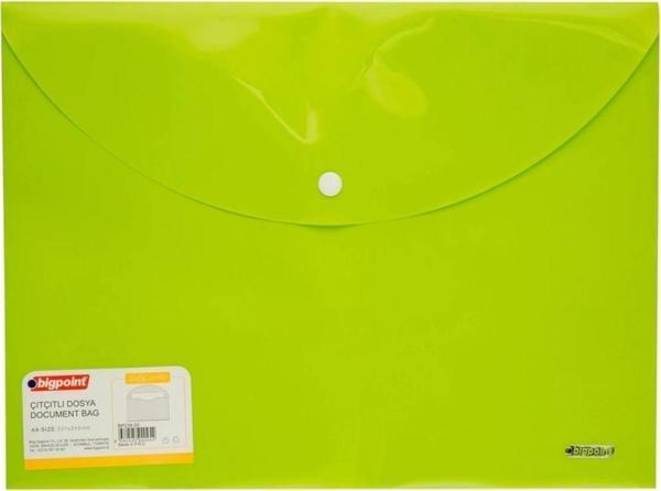 Bigpoint Çıtçıtlı Dosya Lolly A4 Yeşil - Image 1