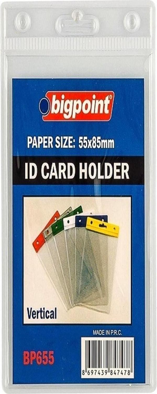 Bigpoint Kart Poşeti Dikey Şeffaf 55X85Mm 10`Lu Paket - Image 1