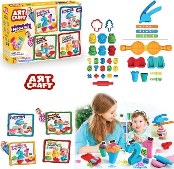 Dede Art Craft - 35 Parça Oyun Hamuru Seti - Bol Aksesuarlı - Mega Set - 03617 - Image 1
