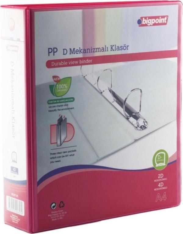 Bigpoint Klasör Mekanizmalı Açık Kırmızı 4D 7 Cm - Image 1