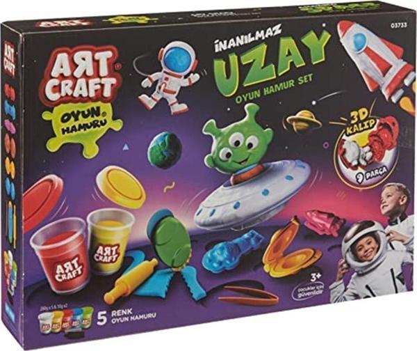 Art Craft 03733 Inanılmaz Uzay Oyun Hamur Set 380 Gr, Karışık - Image 1
